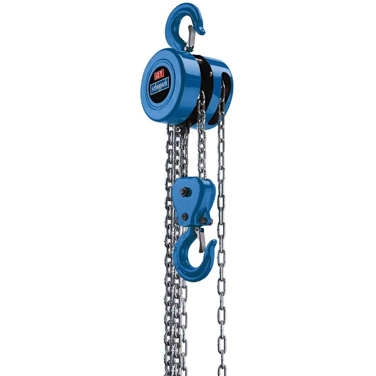 Paranco manuale a catena Scheppach CB02-alzata metri 3 sollevamento 2000 kg