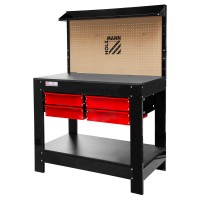 BANCO DE TRABAJO CON 4 CAJON PANEL HERRAMIENTAS HOLZMANN WT37