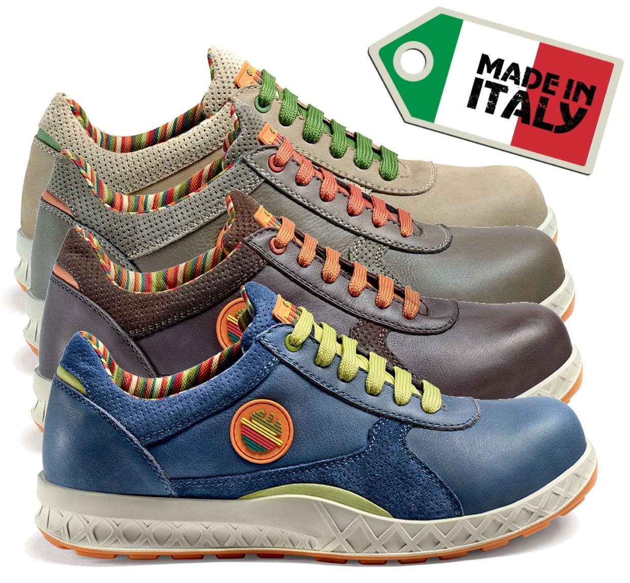 leather safety trainers